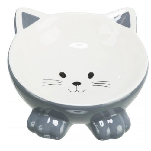 Trixie kerámia tál macskafej formájú 015l/14cm