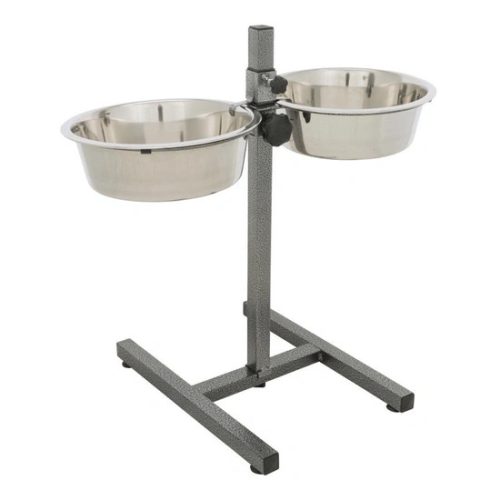 Trixie fém tál állványon kutyának 2x2,8l/24cm