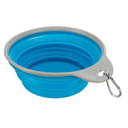 Trixie összecsukható szilikon tál utazáshoz tömör peremmel 1l/18cm