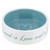 Trixie Pet's Home kerámia tál 0,3l/12cm krém/világos kék