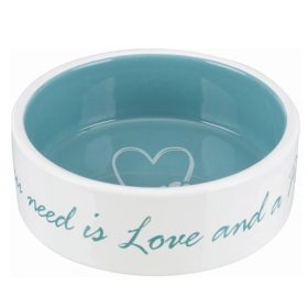   Trixie Pet's Home kerámia tál 0,3l/12cm krém/világos kék