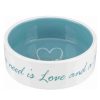 Trixie Pet's Home kerámia tál 0,3l/12cm krém/világos kék
