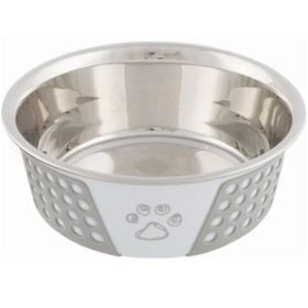 Tál fém szilikon fedéssel 0,75l/17cm fehér/szürke