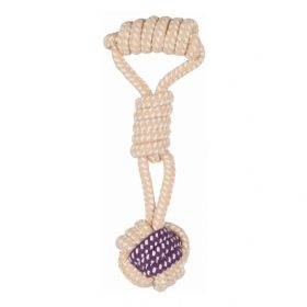 Játék labda kötélből fogóval 6cm/23cm