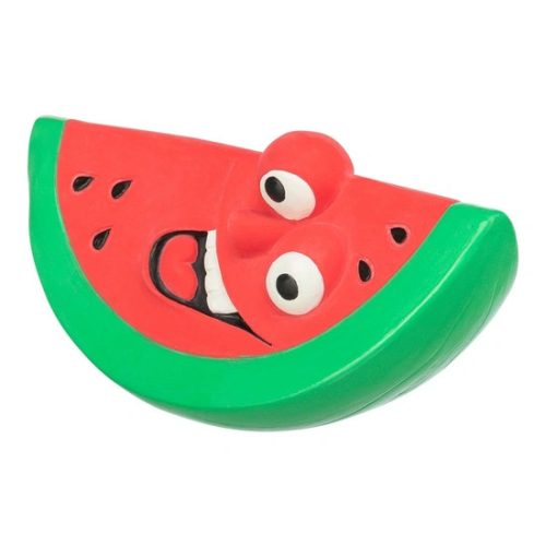 Játék latex dinnye 15cm zöld/piros