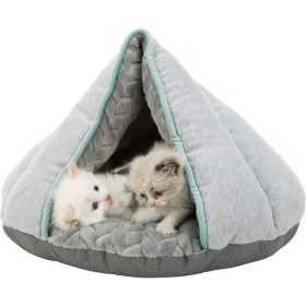   Trixie Bújó Junior, Kerek, 45x30x40cm, Világosszürke/Menta