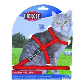   Trixie Hám És Póráz Macskának Szövet Fényvisszaverös 18-35cm/10mm 1,3m