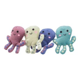 Játék Polip, Plüss, Macskamentával, 10cm