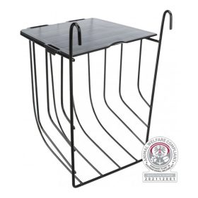   Trixie Eledeltartó Rágcsálónak Fedéllel, Fém, 13 × 18 × 12 cm, Fekete