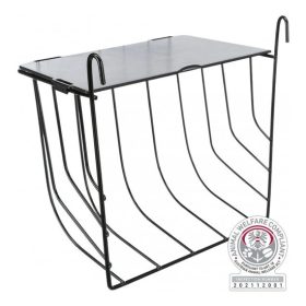   Trixie Eledeltartó Rágcsálónak Fedéllel, Fém, 20 × 18 × 12 cm, Fekete