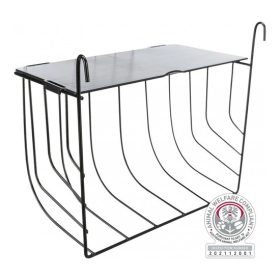   Trixie Eledeltartó Rágcsálónak Fedéllel, Fém, 25 × 18 × 12 cm, Fekete