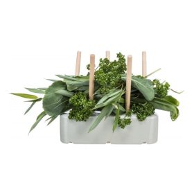 Trixie Eledeltartó kerámia és fa 26x23x17cm szürke