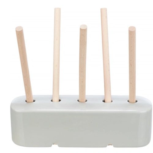 Trixie Eledeltartó kerámia és fa 26x23x17cm szürke