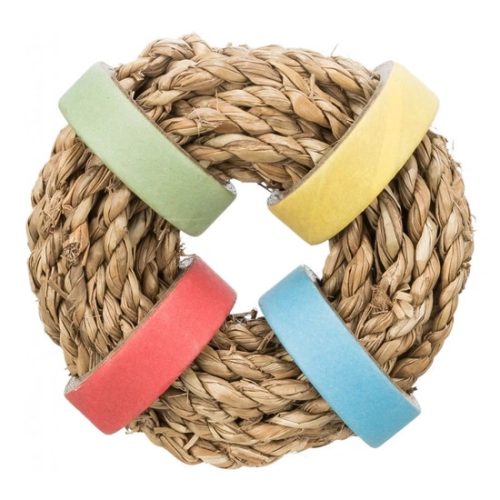 Trixie Játék Tengerifű Karika Papír Gyűrűvel, o 8 cm