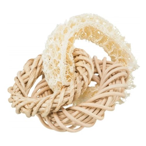 Trixie Játék Luffa Gyűrű, Rattannal és Kukoricával, o 13 cm