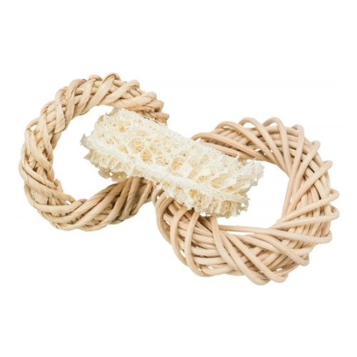 Trixie Játék Luffa Gyűrű, Rattannal és Kukoricával, o 13 cm