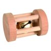 Trixie Játék Fából Henger Csengővel Rágcsálóknak 3,5×5cm