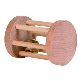   Trixie Játék Fából Henger Csengővel Rágcsálóknak 5×7cm