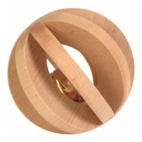 Trixie Játék Fából Labda Csengővel Rágcsálóknak  6cm