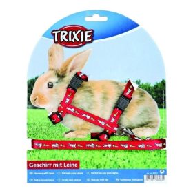   Trixie Hám Pórázzal Nylon, Nyulaknak 25–44cm / 10mm, 1,25m