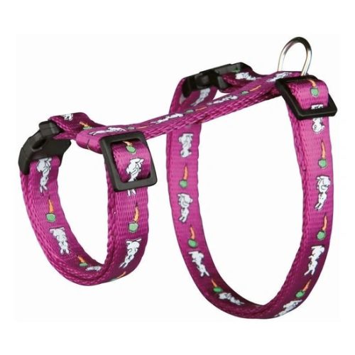 Trixie Hám Pórázzal Nylon, Nyulaknak 25–44cm / 10mm 1.25m