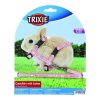 Trixie Hám Pórázzal Nylon, Törpenyulaknak 20–33cm / 8mm 1.25m