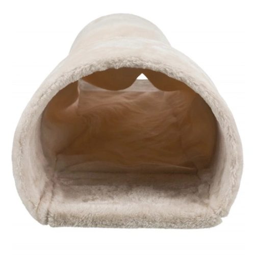 Trixie Alagút Nyúlnak Plüss 2 bejárattal 27x21x80cm, Bézs