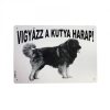Kutya Harap Tábla A/5 Műanyag (többféle)