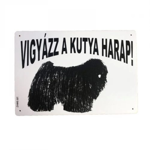 Kutya Harap Tábla A/5 Műanyag (többféle)