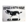 Kutya Harap Tábla A/5 Műanyag (többféle)
