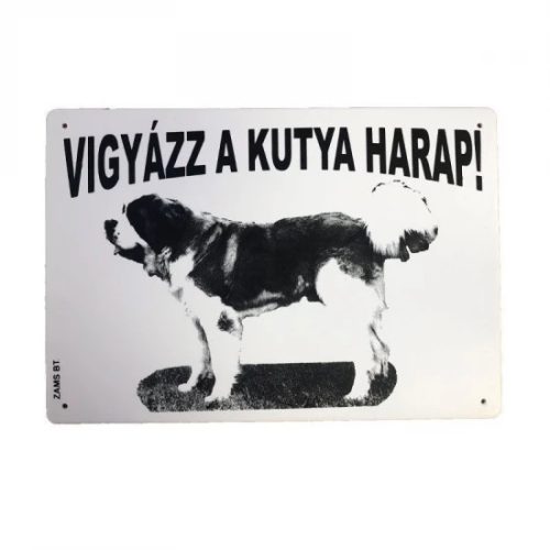Kutya Harap Tábla A/5 Műanyag (többféle)