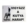 Kutya Harap Tábla A/5 Műanyag (többféle)