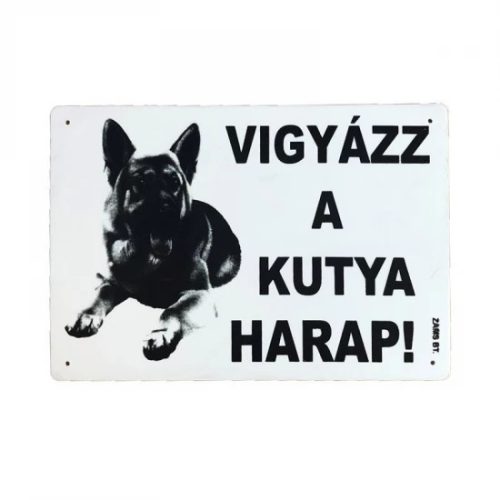 Kutya Harap Tábla A/5 Műanyag (többféle)