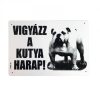 Kutya Harap Tábla A/5 Műanyag (többféle)