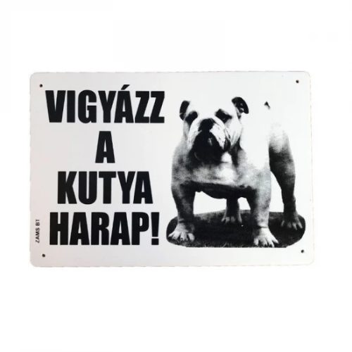 Kutya Harap Tábla A/5 Műanyag (többféle)