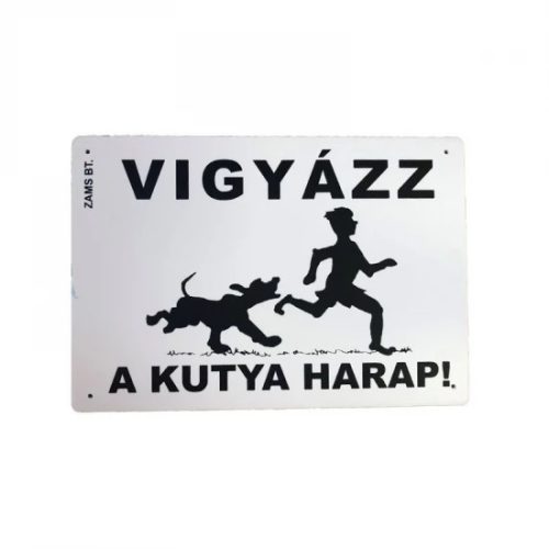 Kutya Harap Tábla A/5 Műanyag (többféle)