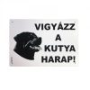 Kutya Harap Tábla A/5 Műanyag (többféle)