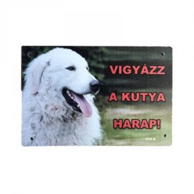 Kutya Harap Tábla Színes 8x12 (többféle)