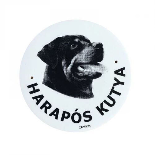 Kutya Harap Tábla Kerek Müany (többféle)