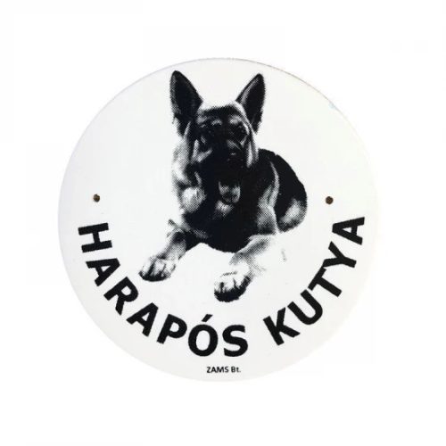 Kutya Harap Tábla Kerek Müany (többféle)
